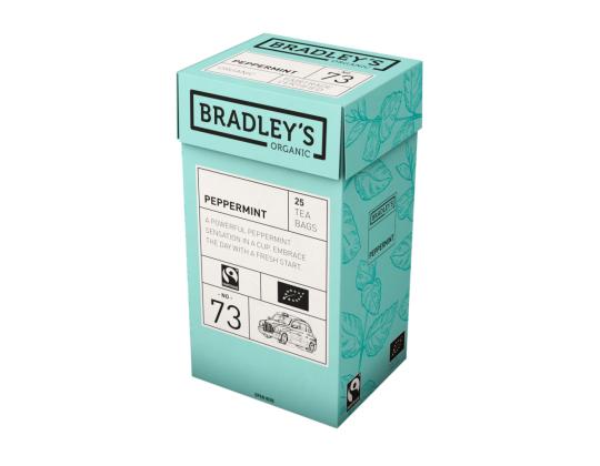 Kasvitee BRADLEYS Luomu piparminttu 25 kpl