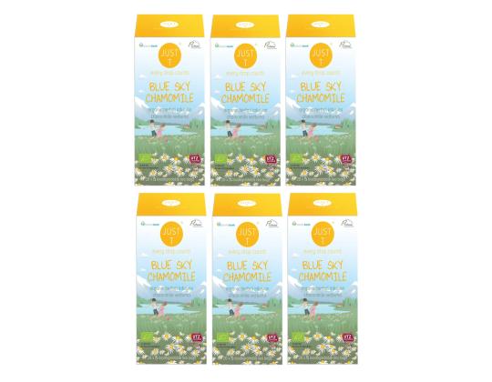 Yrttitee JUST T Blue Sky Chamomile Bio kamomillalla ja rautayrtillä 20 kpl