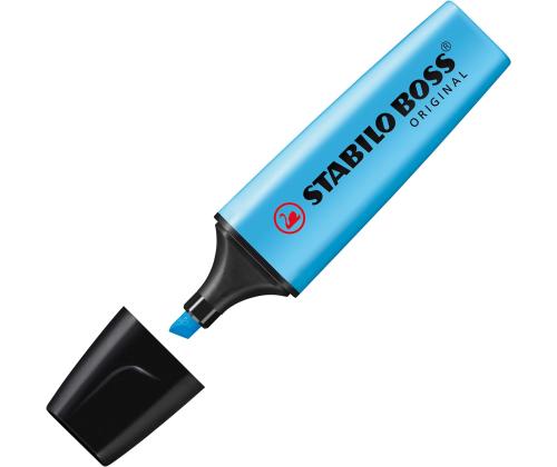 STABILO Boss vaaleansininen korostuskynä STABILO Boss vaaleansininen