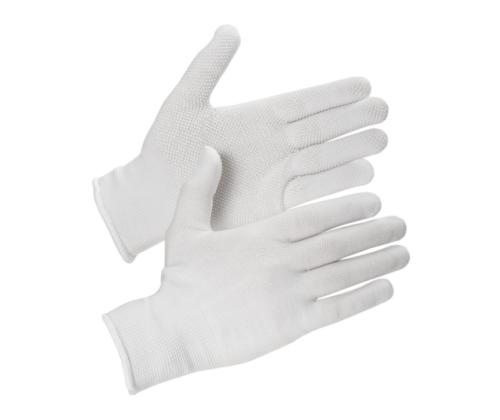 Työkäsineet nailonista, ohutta PVC:tä, kämmenessä mikropisteitä M/8