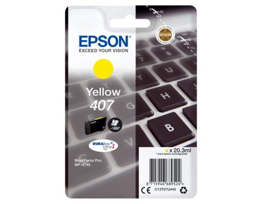 Mustepatruuna EPSON 407 (C13T07U440) keltainen