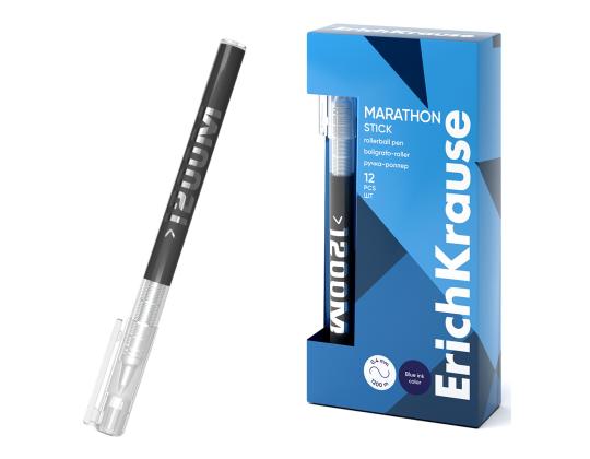 Mustekynä korkilla ERICH KRAUSE Marathon Stick 0,5mm sininen