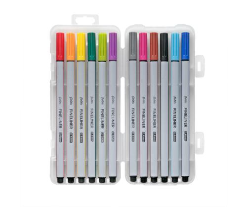 FOROFIS Fineliner 0,7 mm 12 värin mustekynäsetti