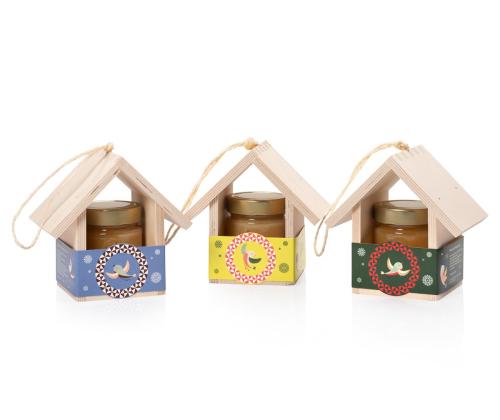 Käsityöhunaja lintujen ruokinta-automaatti + kukkahunaja 300 g