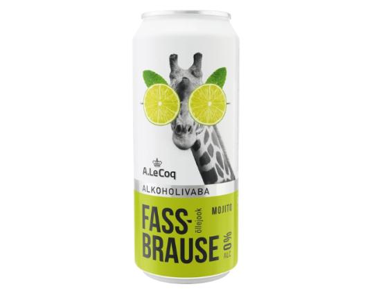 A. LE COQ Fassbrause Mojito alkoholiton olutjuoma 50cl (tölkki)