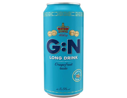 A. LE. COQ G: N alkoholiton Long Drink Greippi 50cl (tölkki)