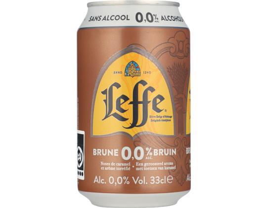 LEFFE Alkoholiton olut Brune tumma 33cl (tölkki)