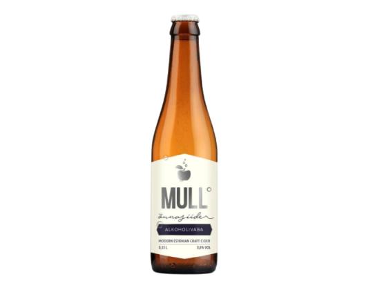 MULL Alkoholiton siideri raparperilla 33cl (puolikuiva, pullo)