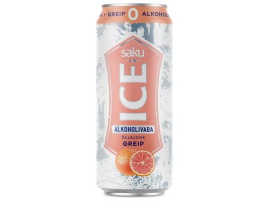 SAKU On Ice alkoholiton greippi 50cl (tölkki)