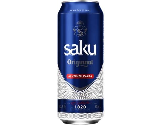 SAKU Alkuperäinen alkoholiton olutkevyt 50cl (tölkki)