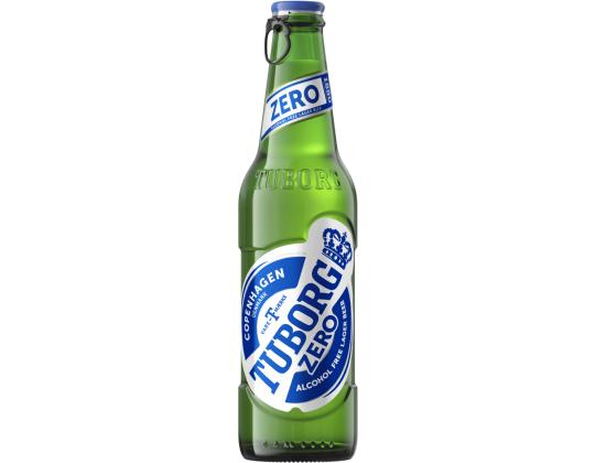 TUBORG Zero alkoholiton olut kevyt 33cl (pullo)