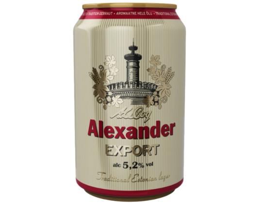 A. LE COQ -olut Alexander kevyt 5,2% 56,8cl (tölkki)