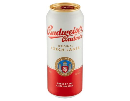 BUDWEISER olut Budvar Lager light 5% 50cl (tölkki)