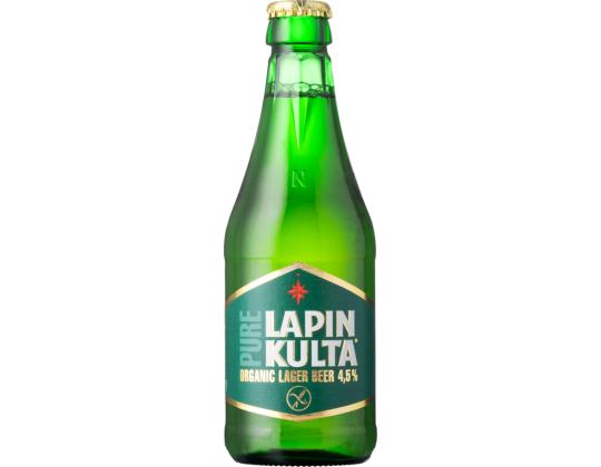 LAPIN KULTA olut Pure Organic Lager light 4,5% 31,5cl (pullo)