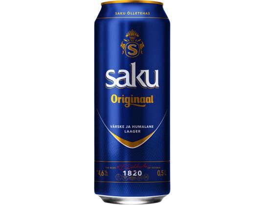 SAKU olut Alkuperäinen kevyt 4,7% 50cl (tölkki)