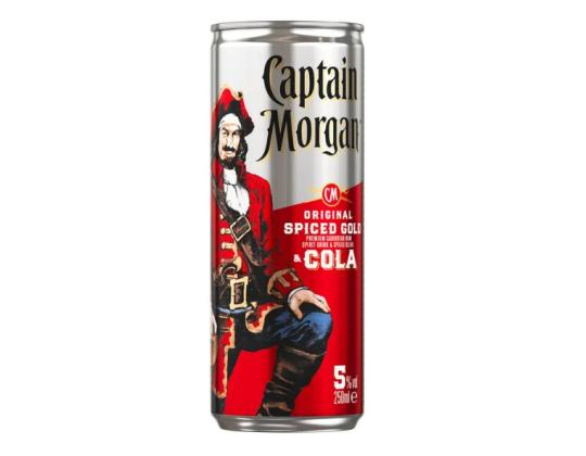 CAPTAIN MORGAN Spiced Gold&Cola 5% 25cl (purk)