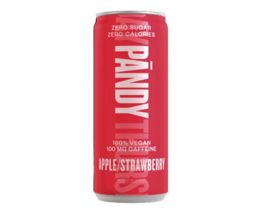 PÄNDY Omena-mansikka maku. virvoitusjuoma kofeiinilla vegaaninen 330ml