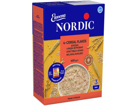 Nelijyvähiutaleet ELOVENA/NORDIC 600g