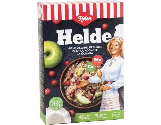 HELEN Runsas moniviljapuuro karpalolla, kookosella ja omenalla 500g