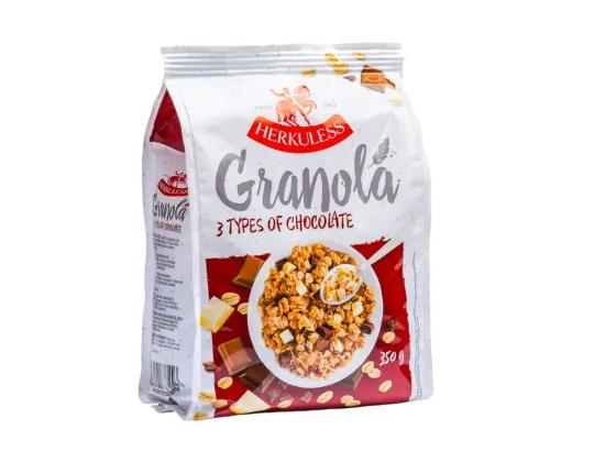 HERKULESS Granola-mysli 3 suklaata 350g