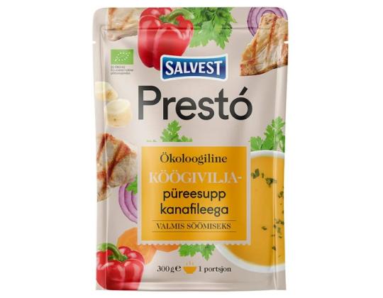 SALVEST Presto kasvissosekeitto broilerin fileellä 300g