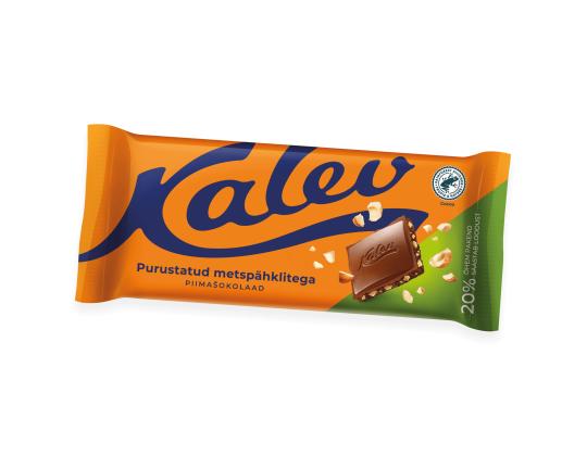KALEV Maitosuklaa hasselpähkinöillä 100g