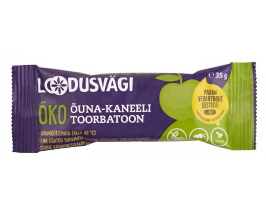 LOUDUSVÄGI Luomu raaka omena-kanelipatukka 35g