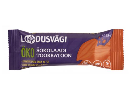 LOUDUSVÄGI Luomuraakapatukka suklaalla 35g