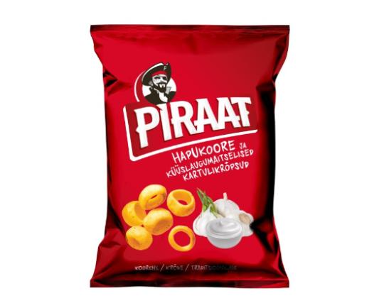 BALSNACK Perunalastut Pirate smetana ja valkosipuli 60g