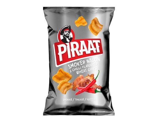 BALSNACK Vehnälastut Pirate savustettu pekoni ja chili 150g