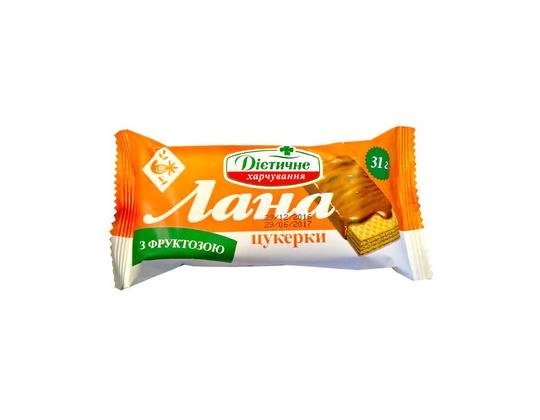 LANA Vohveli karkit fruktoosilla 372g (12x31g)