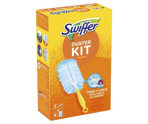 Pölyharja SWIFFER Dusters Cleaner Starter Kit + varaharja 4 kpl