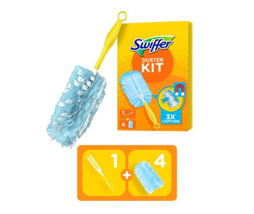 Pölyharja SWIFFER Dusters Cleaner Starter Kit + varaharja 4 kpl