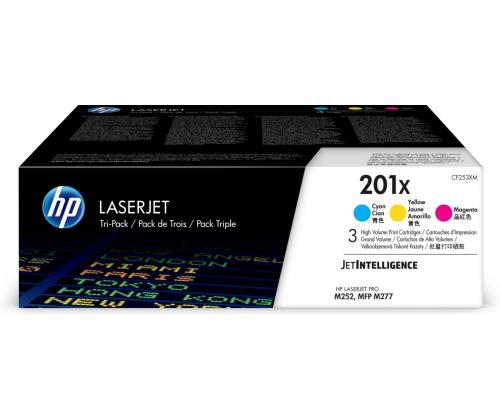 Värikasetti HP 201X LaserJet värikasetit CMY 3p