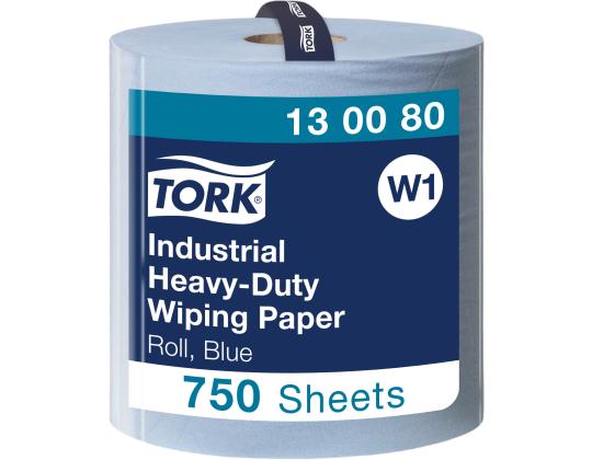 Teollisuuspaperi rullassa TORK Advanced 440 W1 255m 3-layer blue (130080)