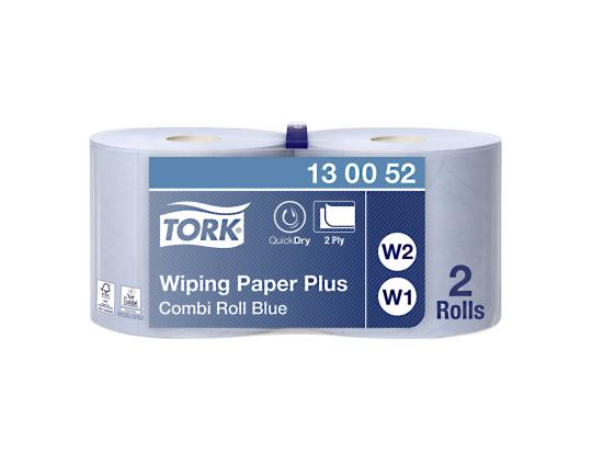 Teollisuuspaperi rullassa, TORK Advanced W1/W2 255m 2-layer blue (130052)