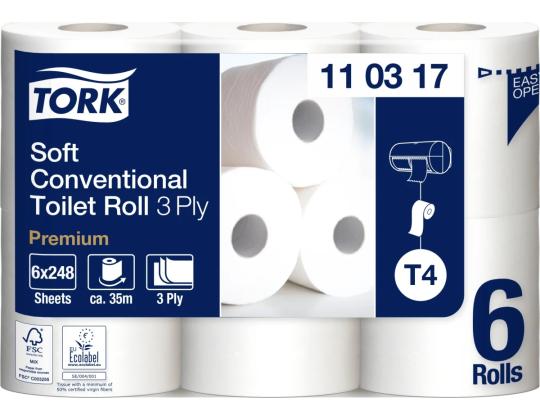 WC-paperi TORK Premium Extra Soft T4 6rl/1 (110317)