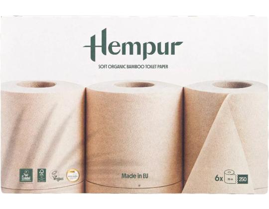 WC-paperi 2-kerroksinen HEMPUR-bambu 3 rullan pakkauksessa