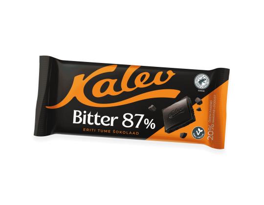 Tumma suklaa KALEV Bitter 87%, 100g