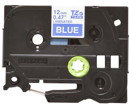 Liimakynä/merkintäteippi BROTHER TZE-535 12mm valkoinen/sininen analoginen