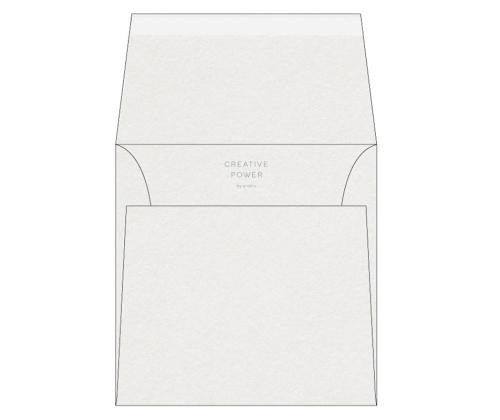 Kirjekuori  CURIOUS Metallic 120g 17x17cm Ice Silver 25 kpl