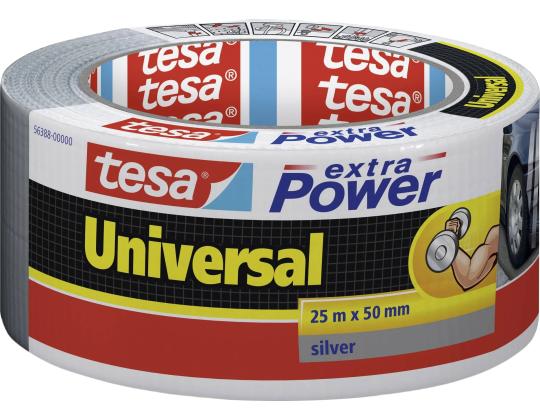 Yleisteippi TESA Extra Power hopea 25mx50mm (kosteudenkestävä)