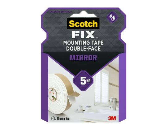 Kaksipuolinen vaahtomuoviteippi 19 mm x 1,5 m 3M SCOTCH Mirror™