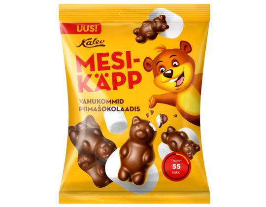 Vaahtokarkkeja KALEV mesikpap, maitosuklaata 115g
