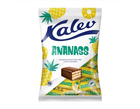 Vohvelikarkit KALEV Ananas 150g