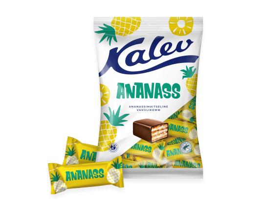 Vohvelikarkit KALEV Ananas 150g