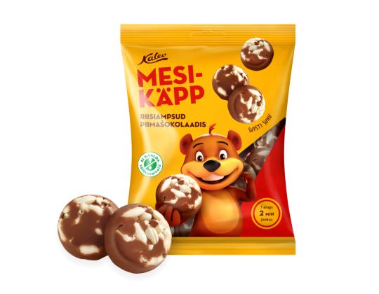 Candy KALEV Mesikäpp riisipalat maitosuklaa 140g