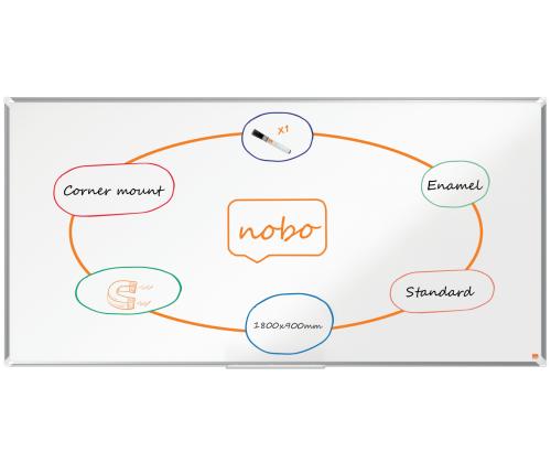 Valkotaulu NOBO Premium Plus emali 1800x900mm