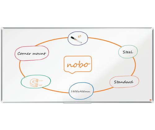 Valkotaulu NOBO Premium Plus teräs 1800x900mm