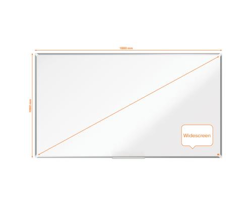 Valkoinen laatta NOBO Premium Plus Wide Enamel 85"